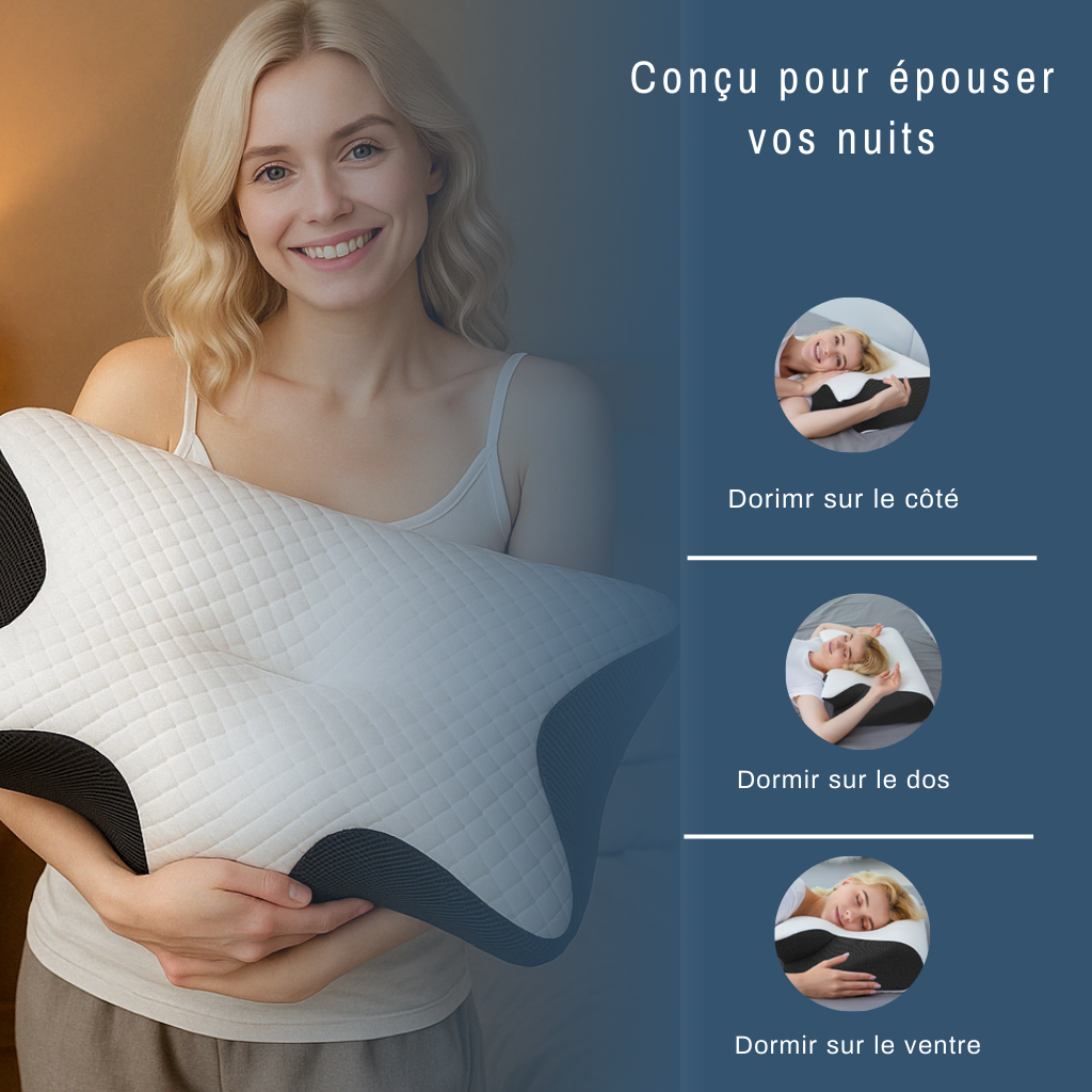 Oreiller ergonomique cervical - Alignia