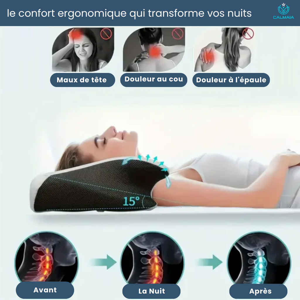 Oreiller ergonomique cervical - Alignia